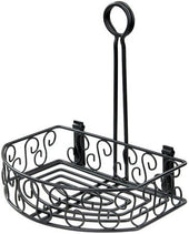 Winco Black Wire Flat Back Condiment Caddy, 8 1/4 x 6 1/4 x 9 inch -- 12 per case