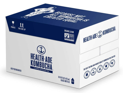 Health-Ade Pink Lady Apple Kombucha, 16 Fluid Ounce -- 6 per case