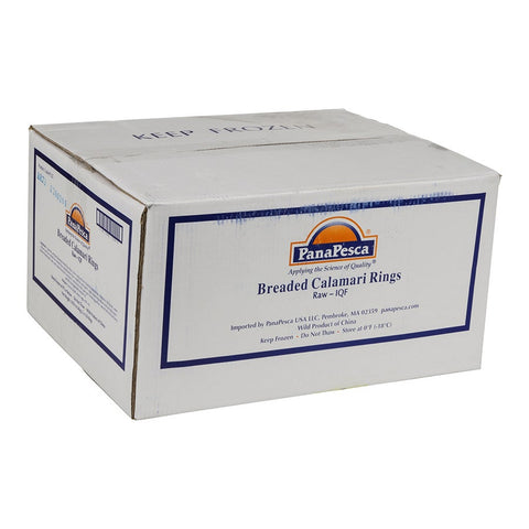 Pana Pesca Lightly Breaded Raw Squid/Calamari Ring, 5 Pound -- 2 per case.