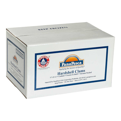 Pana Pesca Whole Shell Clam - 17/22 count per Pound, 1 Pound -- 10 per case.