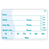 Daymark DissolveMark Shelf Life Use By Food Label, 2 x 3 inch -- 12 rolls per case.