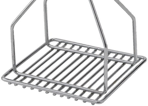 Winco Square Potato Masher with Chrome Plated Wooden Handle, 5.25 x 24 inch -- 12 per case