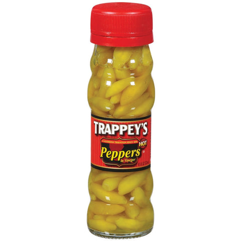 Trappeys Peppers in Vinegar - 4.5 oz. jar, 24 jars per case