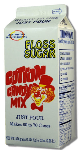 Floss Sugar Red Cherry Cotton Candy Mix, 3.25 Pound -- 6 per case.