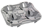 Pactiv Fiber Blend Natural 4 Cup Beverage Carrier, 2.25 x 10.5 x 10.5 inch -- 132 per case