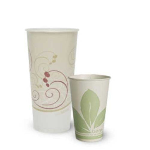 Solo Green White Polylactic Acid Round Cold Cup, 5 Ounce Capacity -- 3000 per case