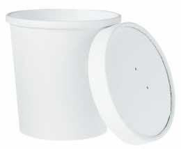 Solo Flexstyle White Double Sided Poly Paper Food Container and Lid, 16 Ounce -- 250 per case