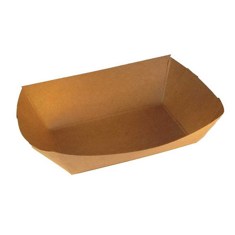 Specialty Quality Packaging #50 Kraft Paper Food Tray, 1/2 Pound Capacity -- 1000 per case