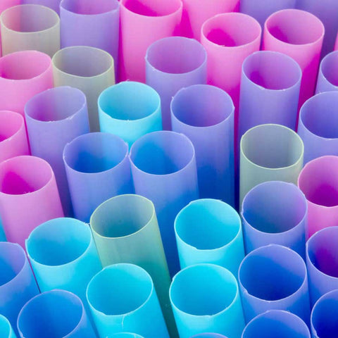 Cell O Core Bar-Pak Assorted Neon Fat Straw, 6 inch -- 3000 per case