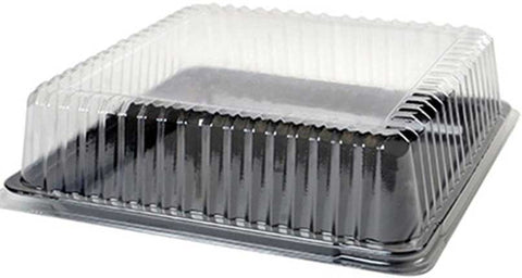 Fineline Platter Pleasers PETE Clear Square Dome Lid, 18 x 18 inch -- 40 per case