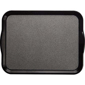 Cambro Black with Pebbled Black Non-Skid Versa Camtray with Handles, 18 x 14 inch -- 12 per case.