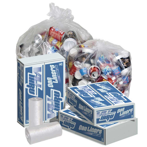 Pitt Plastics 30 x 36 Clear Perforated Can Liner Roll -- 100 per case.