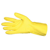 Impact Products Pro Guard Yellow Flock Lined Medium Weight Extra Large Latex Gloves -- 12 per case.