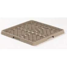 Traex Rack Master Beige Low Profile Glass Rack with 5 Extender, 20 x 20 x 2 inch -- 2 per case.