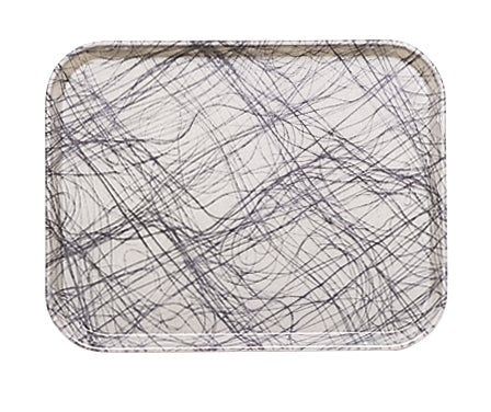 Cambro Rectangular Camtray, Swirl Gray, 14 x 18 inch -- 12 per case.