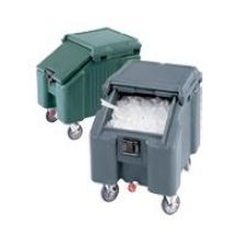 Cambro Slant Top Ice Caddy, Black, 100 Pound.