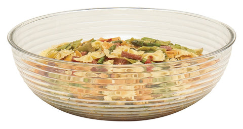 Camwear Round Ribbed Bowl, Clear, 11.2 Quart -- 4 per case.