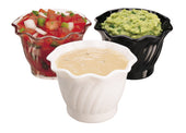 Cambro Swirl Bowl, Black, 5 Ounce -- 24 per case.