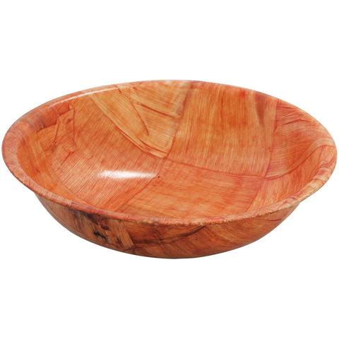 7 Round Bottom Wood Salad Bowl -- 12 per case