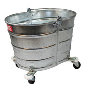 Impact Products Oval Galvanized Steel Metal Bucket, 35 Quart.