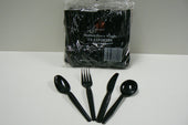Goldmax Silver Series Black Polystyrene Medium Heavy Weight Fork, 13 x 7.5 x 8 inch -- 10 per case.