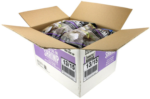 Seamazz 13to 15 Peeled and Deveined Tail On Raw White Shrimp, 2 Pound -- 10 per case.