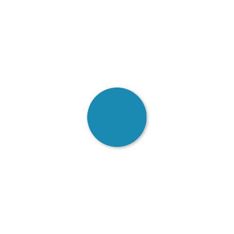 Daymark MoveMark Solid Blue Round Blank Label, 0.75 inch -- 12 rolls per case.