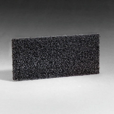 3M Doodlebug Hi-Productivity Stripping Pad, 4 5/8 x 10, Black, 40/Carton