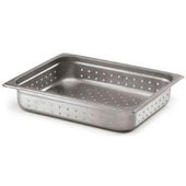 Alegacy 24 Gauge Full Size Standard Perforated Anti Jamming Steam Table Pan, 14 1/2 Quart.