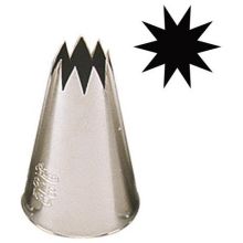 Alegacy Stainless Steel Star Tip Pastry Tube - Tip Number 7.