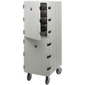 Cambro Double Compartment Cavity Camcart, Slate Blue, 33 1/4 x 21 1/2 x 63 3/4 inch.