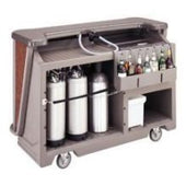 Cambro Designer Style Portable Medium Size CamBars Complete Soda System, Carmel, 67 1/2 x 28 1/2 x 47 1/2 inch.