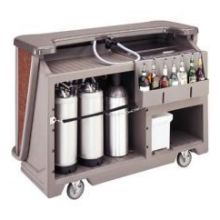 Cambro Designer Style Portable Medium Size CamBars Complete Soda System, Carmel, 67 1/2 x 28 1/2 x 47 1/2 inch.