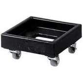 Camdolly Plastic Milk Crate Dolly, Dark Brown, 16 1/8 x 16 1/8 x 8 3/8 inch.