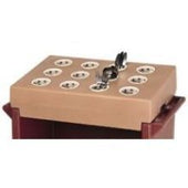 Cambro Cutlery Rack Only, Granite Gray, 33 x 22 3/4 x 9 inch.