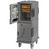 Cambro Double Compartment Hot Holding Ultra Camcart, Dark Brown, 20 1/2 x 27 1/8 x 54 inch.