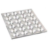 Alegacy Aluminum Muffin/Cup Cake Pan - 24 Cup, 2 3/4 inch Top Inside Diameter.