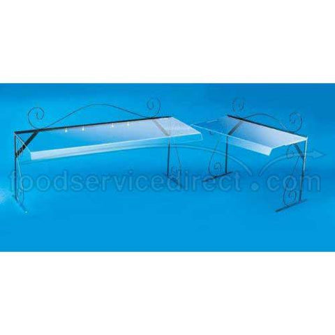 CalMil Acrylic Wire Frame Portable Sneezeguard, 4 feet.