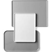 Cambro Fiberglass Burma Teak Dietary Tray, 18 x 14 inch -- 12 per case.