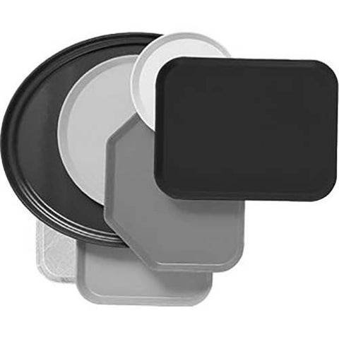 Cambro Trapezoid Swirl Gray Camtray, 14 x 18 inch -- 12 per case.
