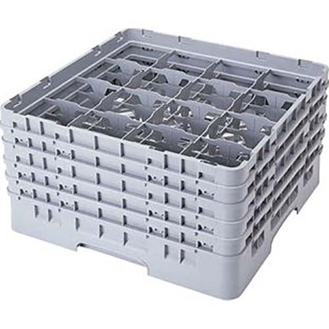Cambro Camrack Polypropylene Beige Full Size 16 Compartment Glass Rack, 11 inch -- 2 per case.