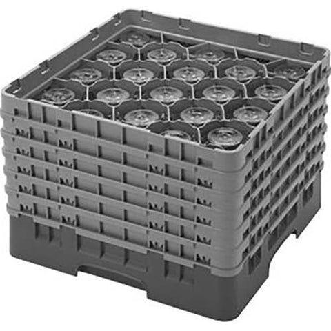 Cambro Camrack Polypropylene Brown Full Size 20 Compartment Glass Rack, 11 3/4 inch -- 2 per case.