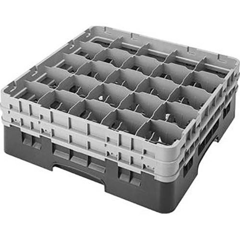 Cambro Camrack Polypropylene Navy Blue Full Size 20 Compartment Glass Rack, 5 1/4 inch -- 4 per case.