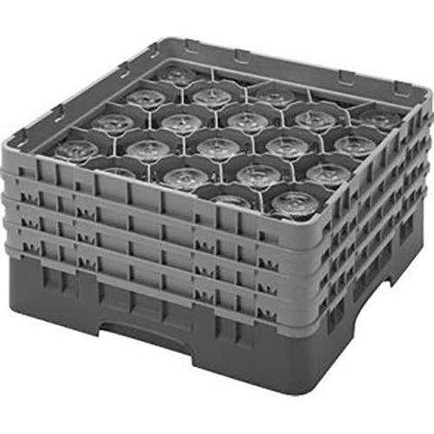 Cambro Camrack Polypropylene Beige Full Size 20 Compartment Glass Rack, 8 1/2 inch -- 2 per case.