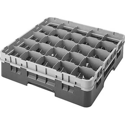 Cambro Camrack Polypropylene Teal Full Size 25 Compartment Glass Rack, 4 1/2 inch -- 5 per case.