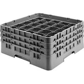 Cambro Camrack Polypropylene Cranberry Full Size 25 Compartment Glass Rack, 6 7/8 inch -- 3 per case.