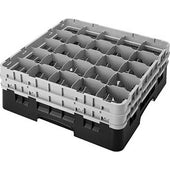 Cambro Camrack Polypropylene Rose Red Full Size 25 Compartment Glass Rack, 7 3/4 inch -- 3 per case.