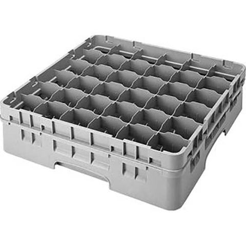 Cambro Camrack Polypropylene Teal Full Size 36 Compartment Glass Rack, 4 1/2 inch -- 5 per case.