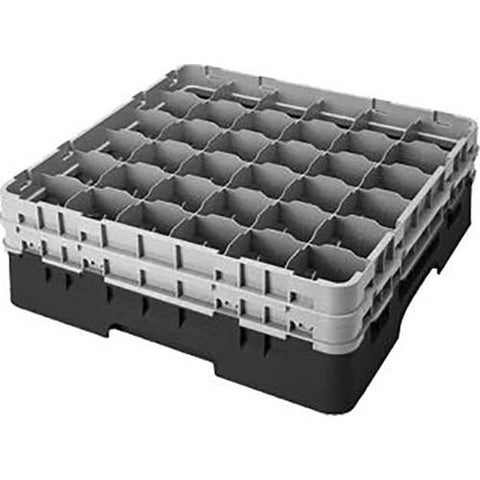 Cambro Camrack Polypropylene Rose Red Full Size 36 Compartment Glass Rack, 5 1/4 inch -- 4 per case.