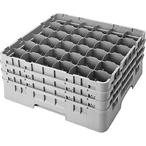 Cambro Camrack Polypropylene Sherwood Green Full Size 36 Compartment Glass Rack, 7 3/4 inch -- 3 per case.